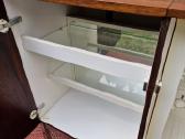 Vintažinis mid century gėrimų šaldytuvas su baru - nuotraukos Nr. 11