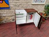 Vintažinis mid century gėrimų šaldytuvas su baru - nuotraukos Nr. 26
