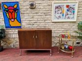 Vintažinis mid century gėrimų šaldytuvas su baru - nuotraukos Nr. 35