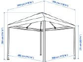Ikea Pavėsinė 3x3