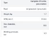 Orinis pneumatinis kampinis šlifuoklis - nuotraukos Nr. 4