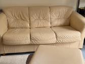 Odinė Kler sofa