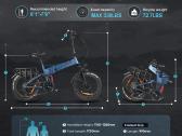 Elektrinis dviratis Samebike RS-a02pro-ft - nuotraukos Nr. 9