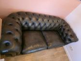 Chesterfield stiliaus odinė sofa - nuotraukos Nr. 2