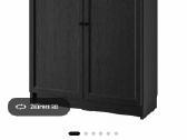 Ikea oxberg billy knygų spinta juodos spalvos
