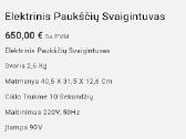 Elektrinis paukščių svaigintuvas ,nedaug naudotas