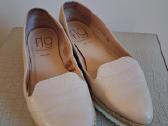 Wonders Fly rausvos odinės espadrilės