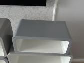 Lentynos Cube Lo01 Pilka/balta