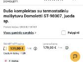 Dušo komplektas su termostatiniu maišytuvu - nuotraukos Nr. 4