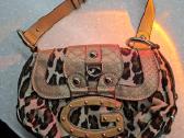 Guess Vintage Leopard Print Canvas Shoulder Bag. - nuotraukos Nr. 3