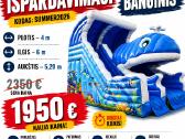 Naujas pripučiamas batutas Banginis