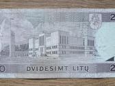 20 litų banknotas 1993 m. - nuotraukos Nr. 2
