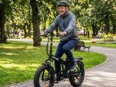 Elektrinis sulankstomas dviratis storom padangom - nuotraukos Nr. 4