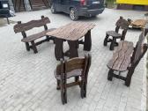 Lauko baldai iš ąžuolo - nuotraukos Nr. 3