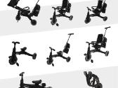 Naujas daugiafunkcinis sulankstomas triratukas