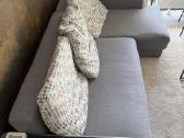 Pilka sofa-lova (minkštas kampas) - nuotraukos Nr. 2