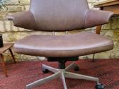 Vintažinė mid century autorinė darbo kėdė - nuotraukos Nr. 4
