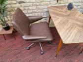 Vintažinė mid century autorinė darbo kėdė - nuotraukos Nr. 18