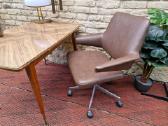 Vintažinė mid century autorinė darbo kėdė - nuotraukos Nr. 21