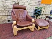 Vintažinis mid century poilsio fotelis "Kroken"