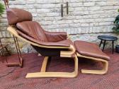 Vintažinis mid century poilsio fotelis "Kroken" - nuotraukos Nr. 4