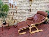 Vintažinis mid century poilsio fotelis "Kroken" - nuotraukos Nr. 5