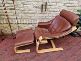 Vintažinis mid century poilsio fotelis "Kroken" - nuotraukos Nr. 10