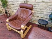 Vintažinis mid century poilsio fotelis "Kroken" - nuotraukos Nr. 18