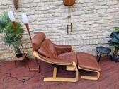 Vintažinis mid century poilsio fotelis "Kroken" - nuotraukos Nr. 19
