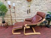 Vintažinis mid century poilsio fotelis "Kroken" - nuotraukos Nr. 22