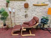 Vintažinis mid century poilsio fotelis "Kroken" - nuotraukos Nr. 30
