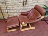 Vintažinis mid century poilsio fotelis "Kroken" - nuotraukos Nr. 31