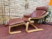 Vintažinis mid century poilsio fotelis "Kroken" - nuotraukos Nr. 34