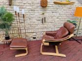Vintažinis mid century poilsio fotelis "Kroken" - nuotraukos Nr. 37