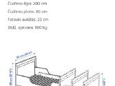 Keičiamo ilgio lova Sundvik su priedais - nuotraukos Nr. 6