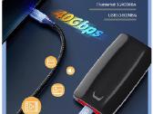 1.5m. Usb4 Type-c kabelis 40gbps 240w 8k - nuotraukos Nr. 8