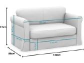 Ikea hagalund dvivietė sofa-lova su patalynės dėže - nuotraukos Nr. 2