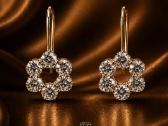 Auksiniai auskarai su deimantais – 2.08 ct