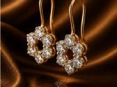 Auksiniai auskarai su deimantais – 2.08 ct - nuotraukos Nr. 2