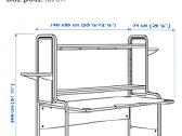 Ikea Fredde žaidimų stalas – kaip naujas - nuotraukos Nr. 4