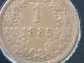 Austrija 1 kreiceris 1885 - nuotraukos Nr. 2