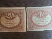 Siūlau su 20 rubliu ir 40 rubliu kaina po 10 euru