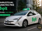 Ieškome vairuotojų darbui su „bolt“ 1500–2500 €