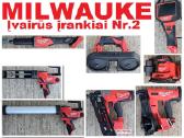 Milwaukee įvairūs įrankiai 9 modeliai