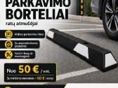 Guminis parkavimo bortelis ratų atmušėjas