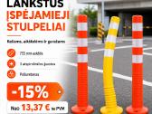 Parkavimo vietų ribotuvai/ įspėjamieji stulpeliai