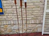 Vintažinis mid century tikmedžio toršeras - nuotraukos Nr. 6