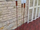 Vintažinis mid century tikmedžio toršeras - nuotraukos Nr. 16