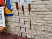 Vintažinis mid century tikmedžio toršeras - nuotraukos Nr. 19