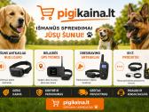 Elektrinis šuns antkaklis su pulteliu dviem šunim
